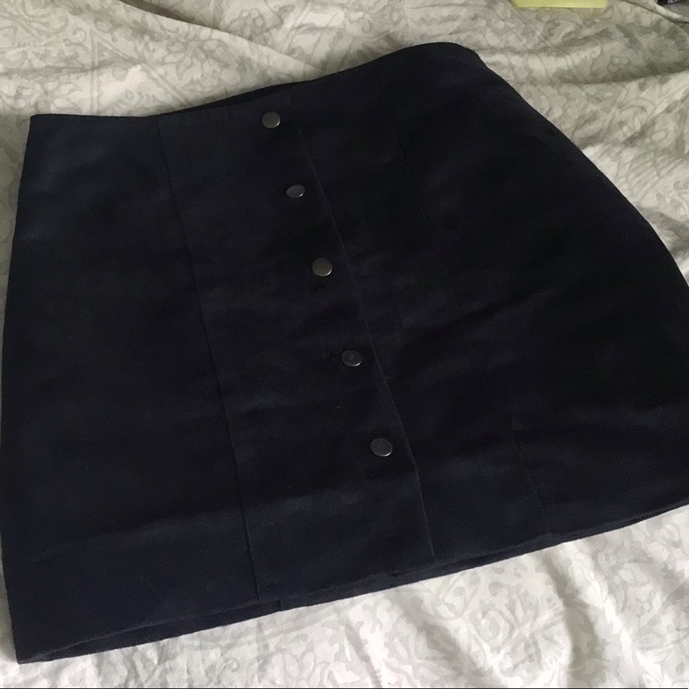Gap Suede Navy Skirt
